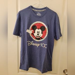 Disney 100 100th Anniversary Mickey Mouse Adult  Two-Sided T-Shirt New w/ Tags